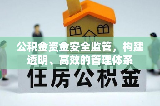 南京公积金资金安全监管，构建透明、高效的管理体系