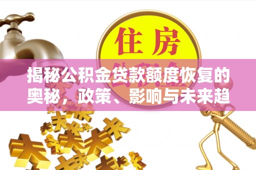 南京揭秘公积金贷款额度恢复的奥秘，政策、影响与未来趋势