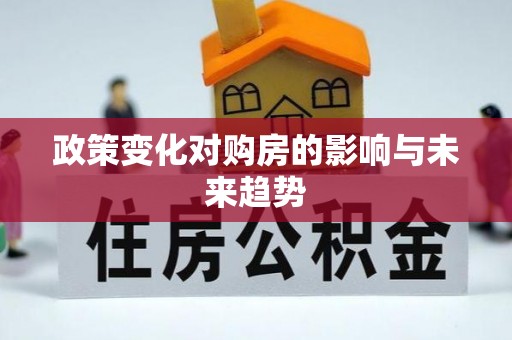 南京政策变化对购房的影响与未来趋势