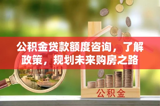 南京公积金贷款额度咨询，了解政策，规划未来购房之路