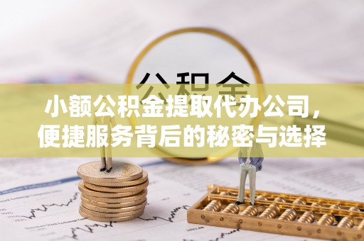 南京小额公积金提取代办公司，便捷服务背后的秘密与选择指南