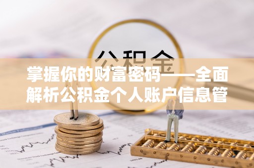 南京掌握你的财富密码——全面解析公积金个人账户信息管理与优化