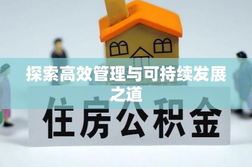 南京探索高效管理与可持续发展之道