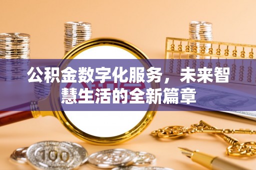 南京公积金数字化服务，未来智慧生活的全新篇章