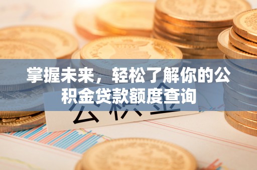 南京掌握未来，轻松了解你的公积金贷款额度查询