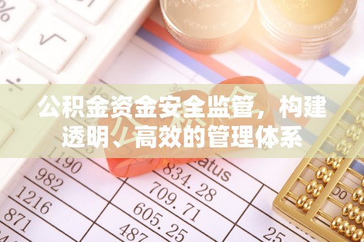 南京公积金资金安全监管，构建透明、高效的管理体系