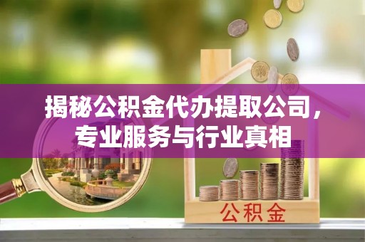 南京揭秘公积金代办提取公司，专业服务与行业真相